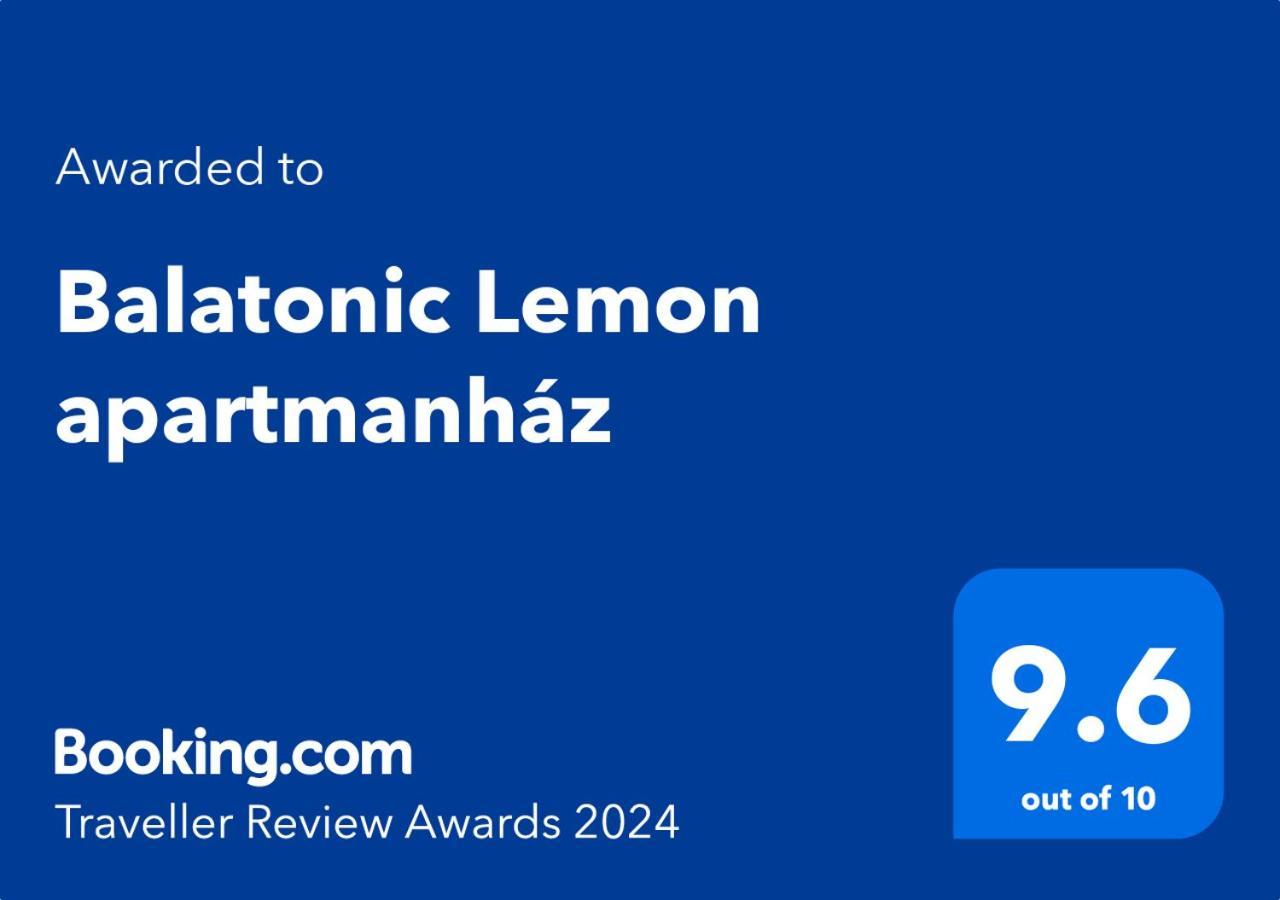 Balatonic Lemon Apartmanhaz Siófok Exterior foto